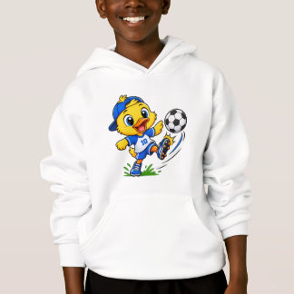 かわいいキャラクターの鳥のサッカー選手 | こどものスポーツパーカー