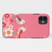 かわいいキャラクターの鳥の日常用保護グリップ Case-Mate iPhoneケース (裏面(横))