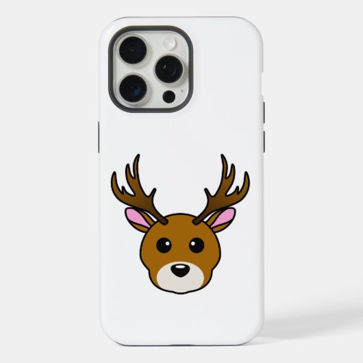 かわいいキャラクターの鹿 iPhoneケース (裏面)