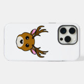 かわいいキャラクターの鹿 iPhoneケース (裏面横)