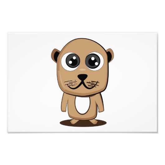 かわいいキャラクターのclipart フォトプリント            (正面)