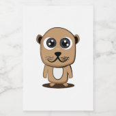 かわいいキャラクターのclipart フードラベル (シングルラベル)