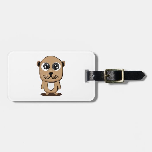 かわいいキャラクターのclipart ラゲッジタグ (正面横)