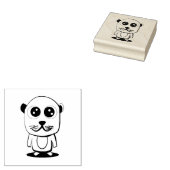 かわいいキャラクターのclipart ラバースタンプ (押印)