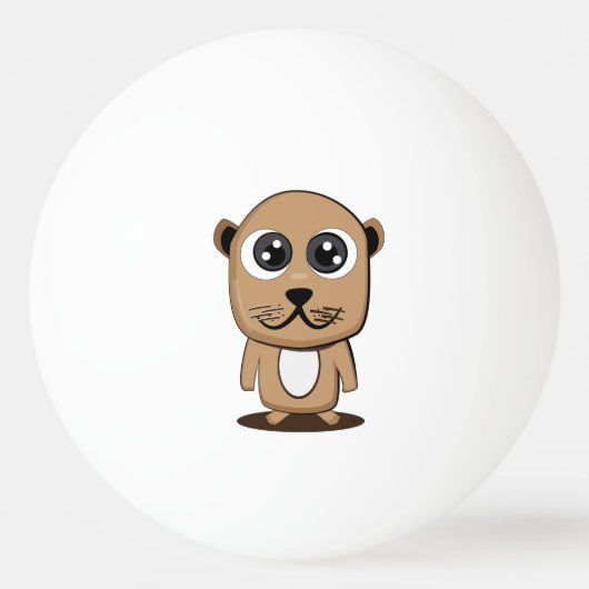 かわいいキャラクターのclipart 卓球ボール (裏面)