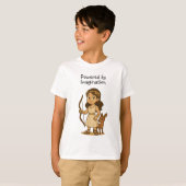 かわいいキャラクターアルテミスベビー想像力で動く Tシャツ (正面フル)