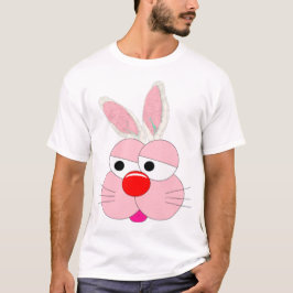 かわいいキャラクターウサギグラフィックTシャツ - アクションへジャンプ Tシャツ