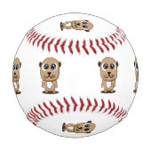 かわいいキャラクタークリパート 野球ボール (裏面)