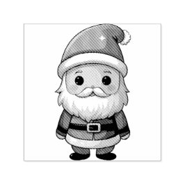 かわいいキャラクターサンタクロースのイラスト セルフインキングスタンプ