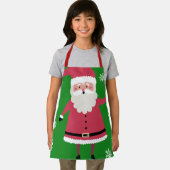 かわいいキャラクターサンタクロースのクリスマス エプロン (インサイチュ)