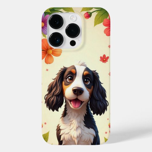 🐶 かわいいキャラクタースタイルの犬の喜び ✨ 可愛らしい 遊び心 Case-Mate iPhoneケース (裏面)