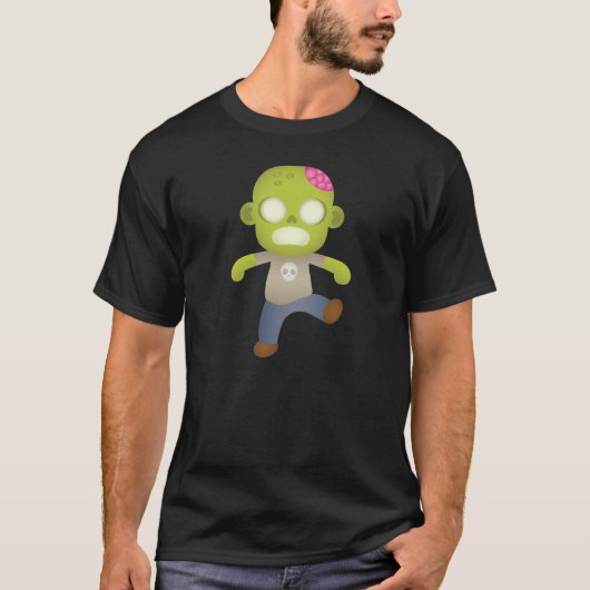 かわいいキャラクターゾンビ Tシャツ (正面)