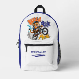 かわいいキャラクタータイガーBMXバイク キッズ用 名入れ プリントバックパック