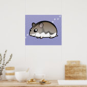 かわいいキャラクターハムスター ポスター (キッチン)