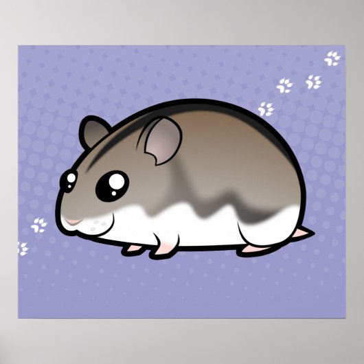 かわいいキャラクターハムスター ポスター (正面)