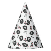 かわいいキャラクターパンダの子供の誕生日 パーティーハット (裏面)