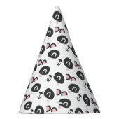 かわいいキャラクターパンダの子供の誕生日 パーティーハット (右)