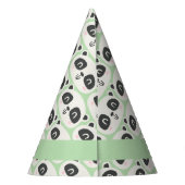 かわいいキャラクターパンダの子供の誕生日 パーティーハット (裏面)