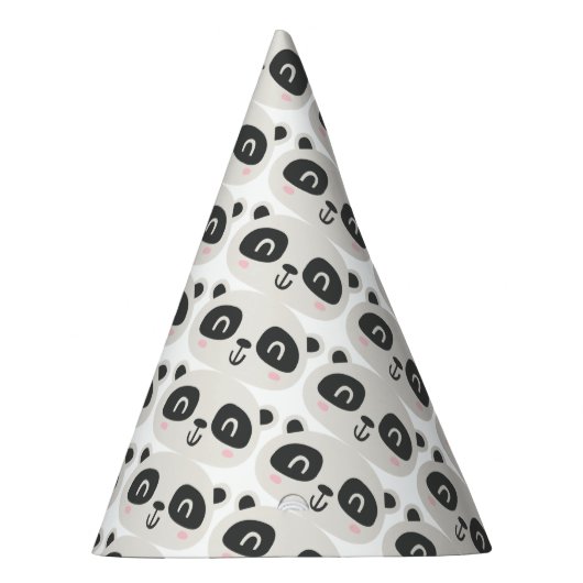 かわいいキャラクターパンダの子供の誕生日 パーティーハット (右)