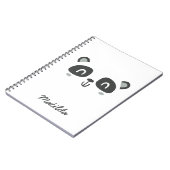 かわいいキャラクターパンダの子供 ノートブック (左側)