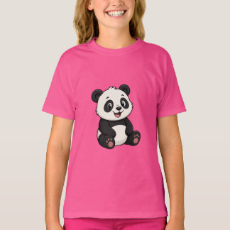 かわいいキャラクターパンダの赤ちゃんTシャツ Tシャツ