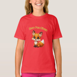 かわいいキャラクターフォックス - 愛らしいかわいいスタイル Tシャツ