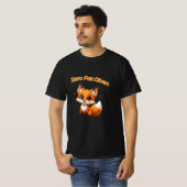 かわいいキャラクターフォックス - 愛らしいかわいいスタイル Tシャツ (正面フル)