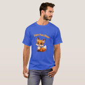 かわいいキャラクターフォックス - 愛らしいかわいいスタイル Tシャツ (正面フル)