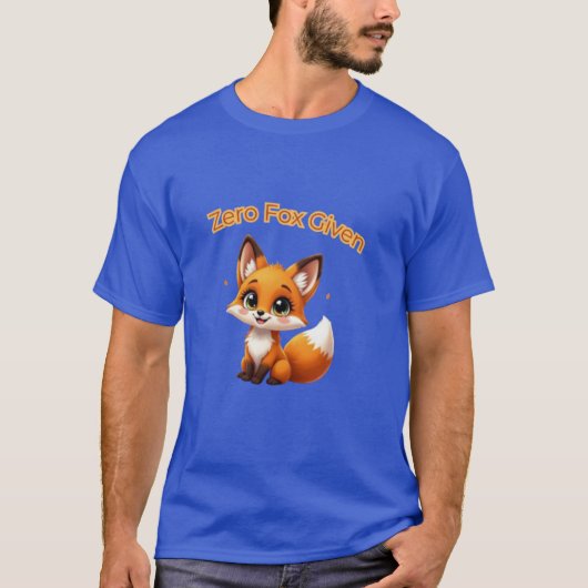 かわいいキャラクターフォックス - 愛らしいかわいいスタイル Tシャツ (正面)