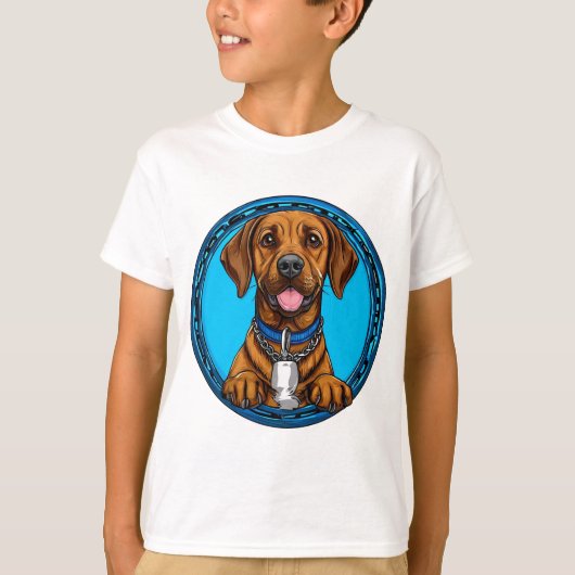 かわいいキャラクターワンちゃん Tシャツ (正面)