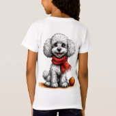 かわいいキャラクターワンちゃん Tシャツ (裏面)