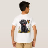 かわいいキャラクターワンちゃん Tシャツ (裏面フル)