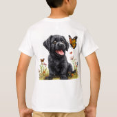 かわいいキャラクターワンちゃん Tシャツ (裏面)