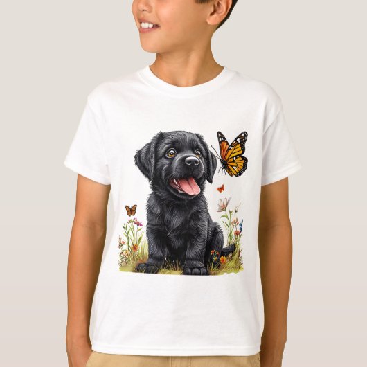 かわいいキャラクターワンちゃん Tシャツ (正面)