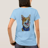 かわいいキャラクターワンちゃん Tシャツ (裏面)