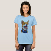 かわいいキャラクターワンちゃん Tシャツ (正面フル)