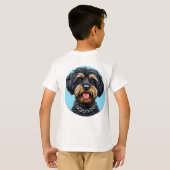 かわいいキャラクターワンちゃん Tシャツ (裏面フル)