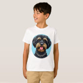 かわいいキャラクターワンちゃん Tシャツ (正面フル)