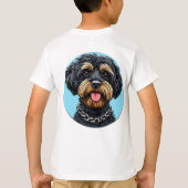 かわいいキャラクターワンちゃん Tシャツ (裏面)