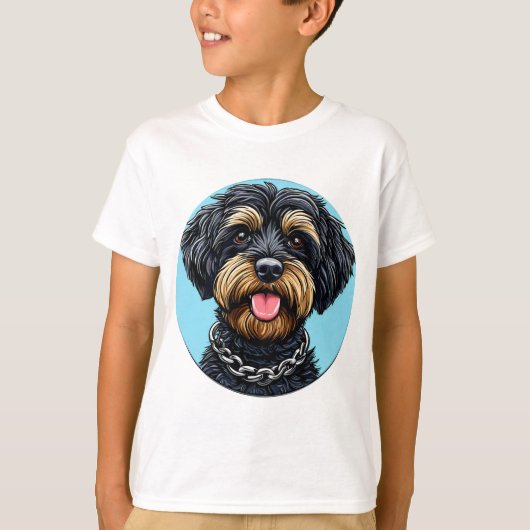 かわいいキャラクターワンちゃん Tシャツ (正面)