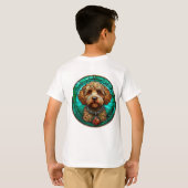 かわいいキャラクターワンちゃん Tシャツ (裏面フル)