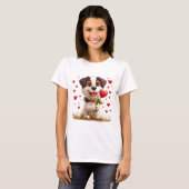 かわいいキャラクターワンちゃん Tシャツ (正面フル)