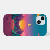 かわいいキャラクター印刷iPhoneケースの壁紙 iPhone 15ケース (裏面横)