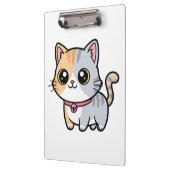 かわいいキャラクター子猫マスコット クリップボード (左)