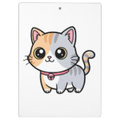 かわいいキャラクター子猫マスコット クリップボード (裏面)