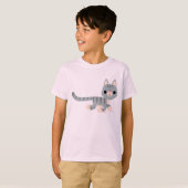 かわいいキャラクター子猫子供Tシャツ Tシャツ (正面フル)