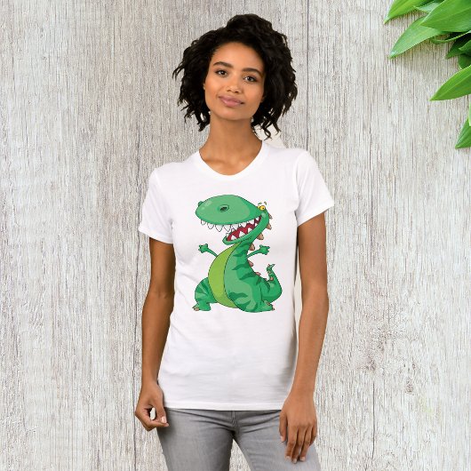 かわいいキャラクター恐竜のティラノサウルス Tシャツ