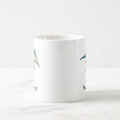 かわいいキャラクター猫のパンデザイン コーヒーマグカップ (中央)