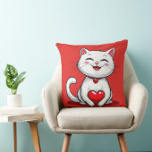 かわいいキャラクター猫の恋愛 クッション (椅子)