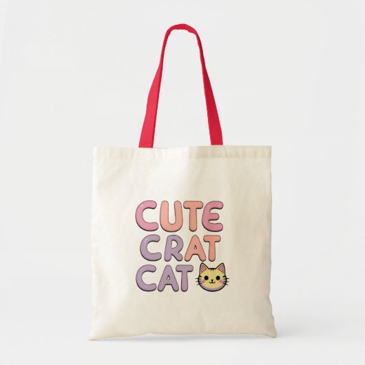 かわいいキャラクター猫トートバッグ トートバッグ (正面)